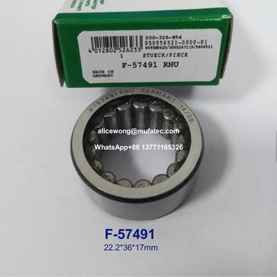 F-57491.RNU Full Complement Roller Hydraulic Pump Bearings With Steel Brass Nylon Cage