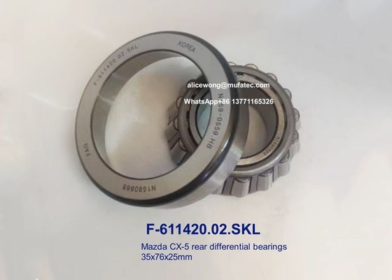 F-611420. Je vous en prie.02.SKL F-611420 02 KA03-27-220 Mazda CX-5 roulements différentiels roulements à rouleaux coniques 35*76*25mm