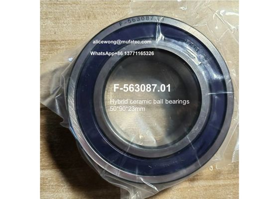 F-563087.01 50x90x23 mm roulements céramiques fiabilité à grande vitesse pour les servomoteurs